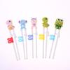 1 Pair Baby Safty Learning Chopsticks Cartoon Animal Head Children Eating Training Chopsticks Reusable Tableware