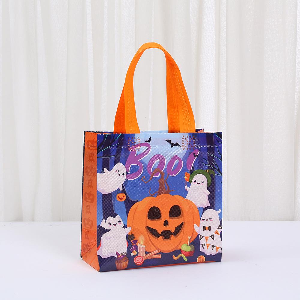StoBag Halloween Party Trick or Treat Bags for Kids Reusable Eco Friendly Goodie Tote Bags for School Gifts Candy Favors Decor