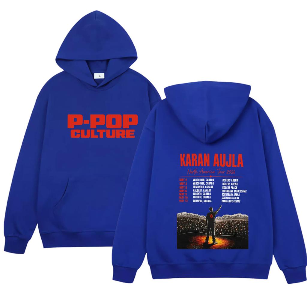 Rapper Karan Aujla P-Pop Kultur Album Tour Hoodies Herren Freizeit Frühling Herbst Fans Musik Lockere Sweatshirts Unisex