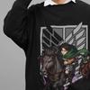 Bluza Attack On Titan Bluza Levi Eren AOT Mikasa Anime Unisex Pulower
