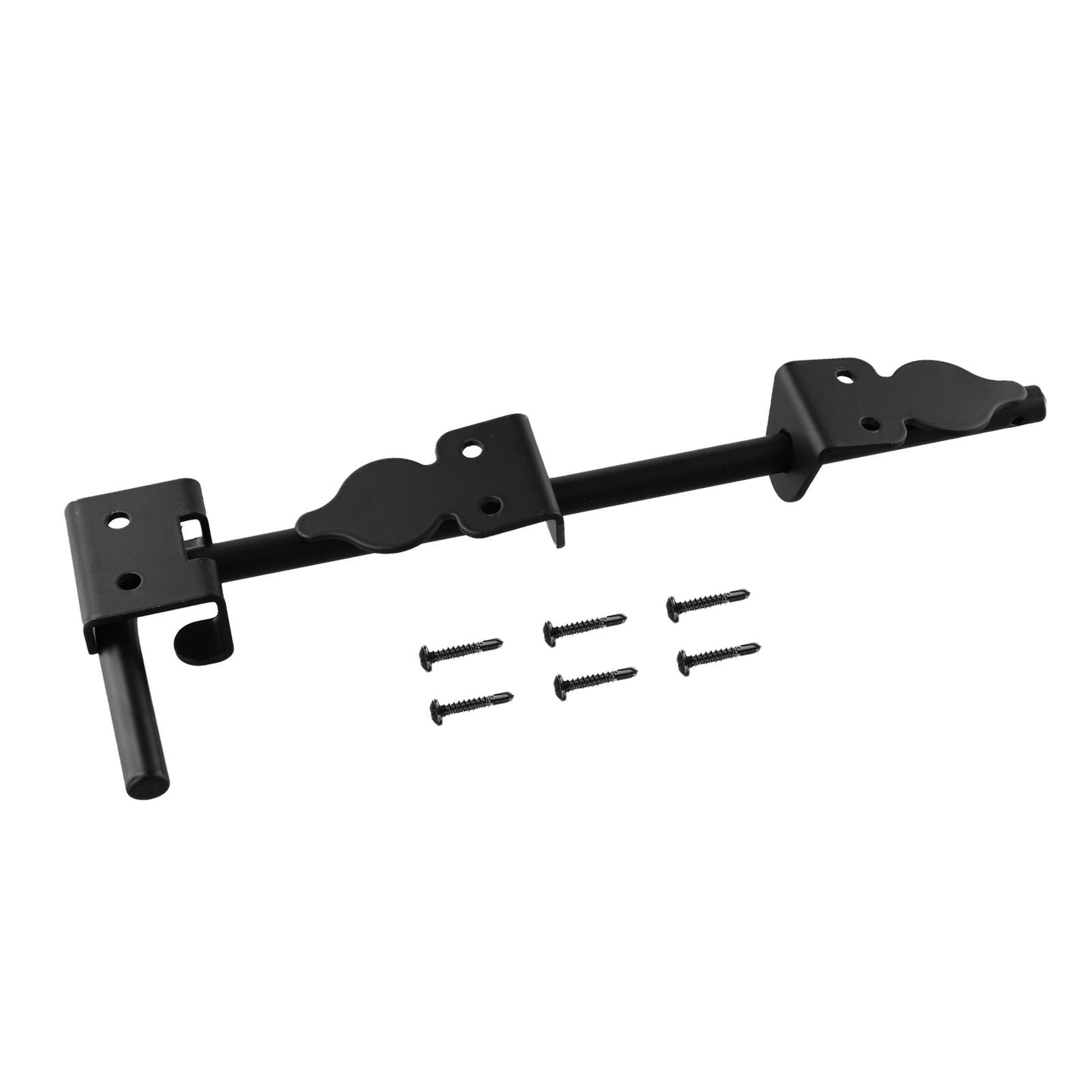 Black Coated Package Contents Gate Drop Rod Steel Black Convenient Use Easy Install Fitment Gate Drop Rod Wood Fence