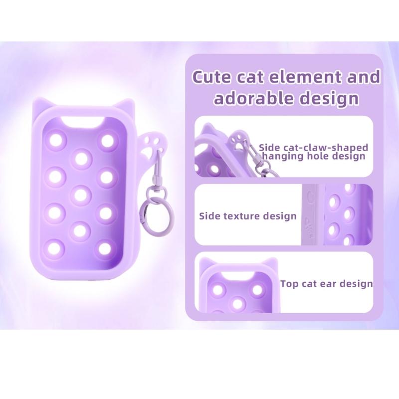 Universal Silicone Sleeve for Power Mist & Glow Mist Bottles Quick Install with Portable Hook Design Easy To Carry