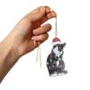 Acrylic Black Cat Christmas Tree Pendant 2D Christmas Tree Decoration Creative   Children's Gift