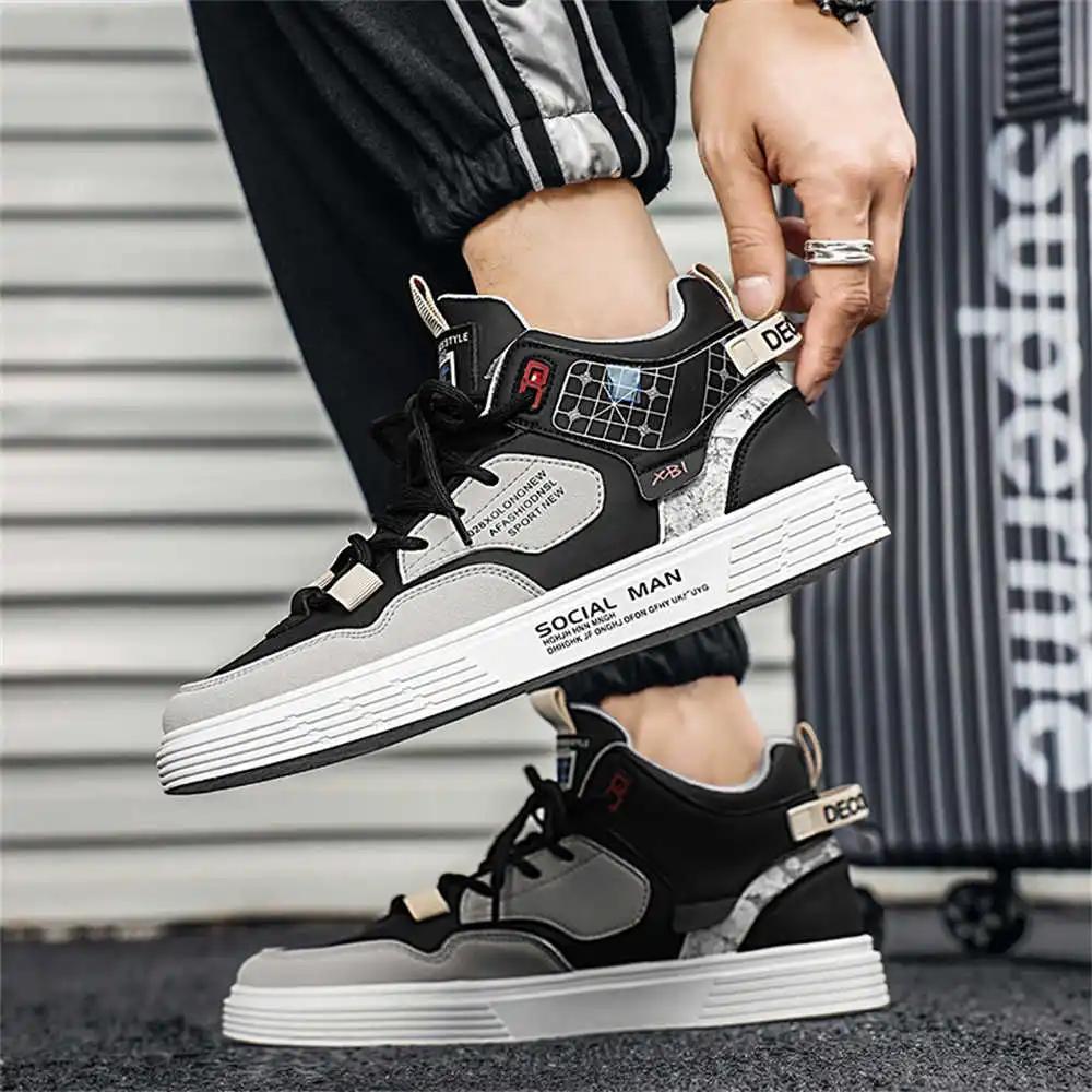 Anti-slip White Sole Silver Men's Shoes Casual Sneakers Shoes Plus Size Men Sports Best-selling Trainers Teniz Maker Tenni