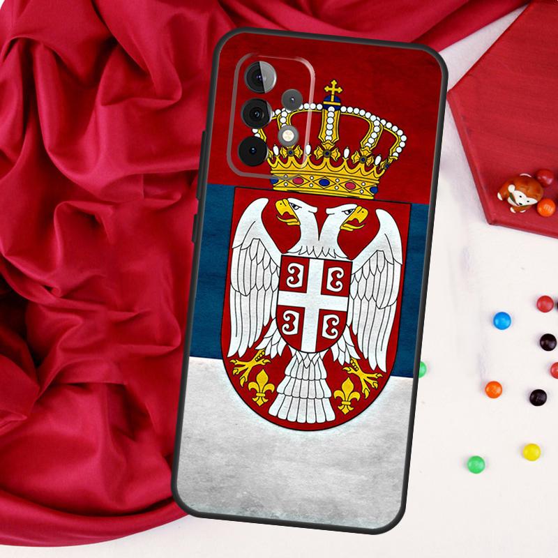 

Serbia Flag For Samsung Galaxy A55 A53 A33 A13 A35 A15 A36 A56 A26 A16 A22 A32 A52 A54 A34 A06 A05 Case Samsung A23