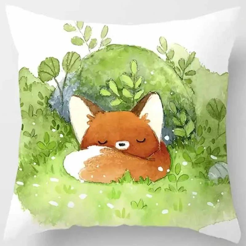 Fairy Tale World Cartoon Pillowcase Car Ornaments Office Living Room Sofa Home Pillowcase