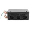 Calentador de Coche 12V 50W 3 Orificios Portátil Invierno Calentador de Calentamiento Rápido Eliminador de Escarcha Bajo Ruido Calentamiento Automático Descongelador de Coche 12V Calentador de Coche