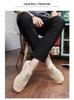 Men's Summer Canvas Slip-Ons: Breathable Linen Straw Weave, Shock-Absorbing Casual Shoes for Couples