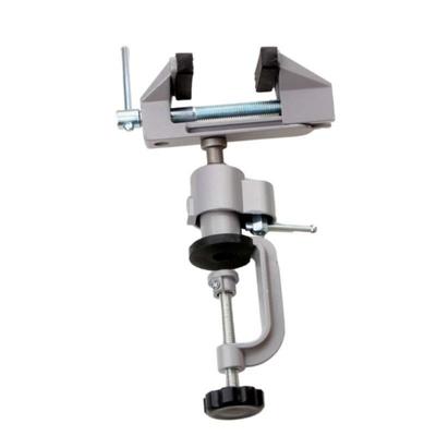 Torno de Bancada Rotativo Multi-Posição Com Suportes Para Brocas Grampo de Aço Reforçado Para Projetos DIY de Marcenaria e Metalurgia