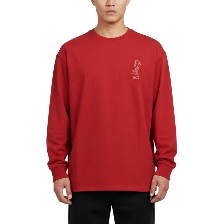 Vans BOLIN T Shirts Men s Red Crew Neck Moderate VN000W5814A- L