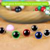 1000 Pcs Safety Eyes and Noses for Crochet and Plush Animal Making Assorted Sizes Plastic Amigurumi Eyes with Washers for Doll Stuffed Toy Crafts