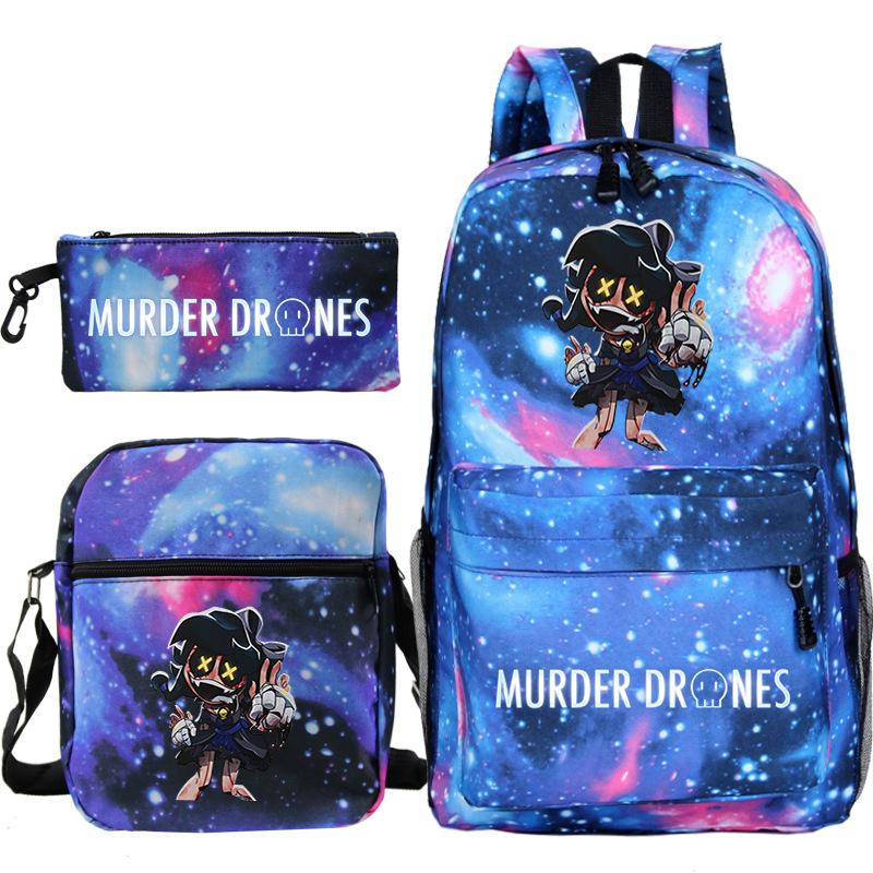 Neuer Murder Peripherie-Trend Schulterrucksack-Set Lässige Stiftetasche Grund- und Sekundarschultasche