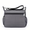 Multi-pocket Crossbody Shoulder Bag, Casual Travel Office Messenger Bag, Durable, Multiple Compartments