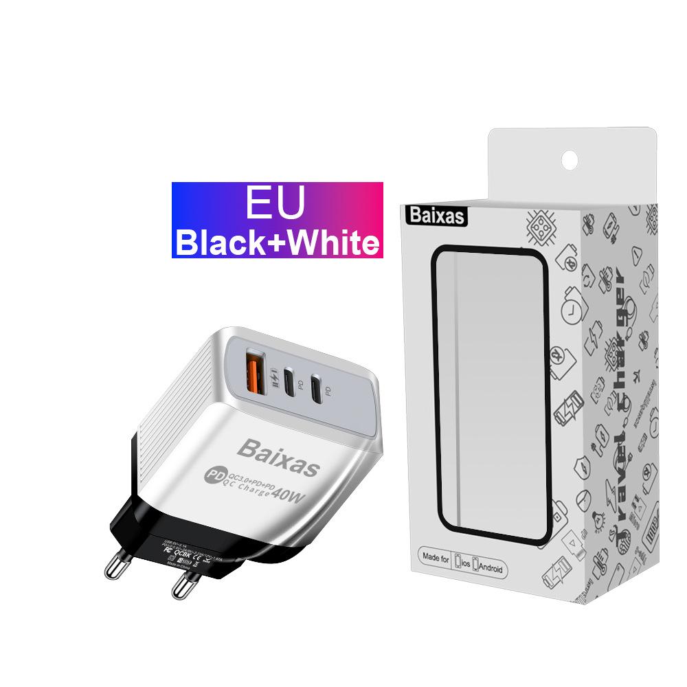 Universal Power Adapter: Compatible with EU, US, UK, AU Standards, featuring 1U + 2PD Charging Ports.