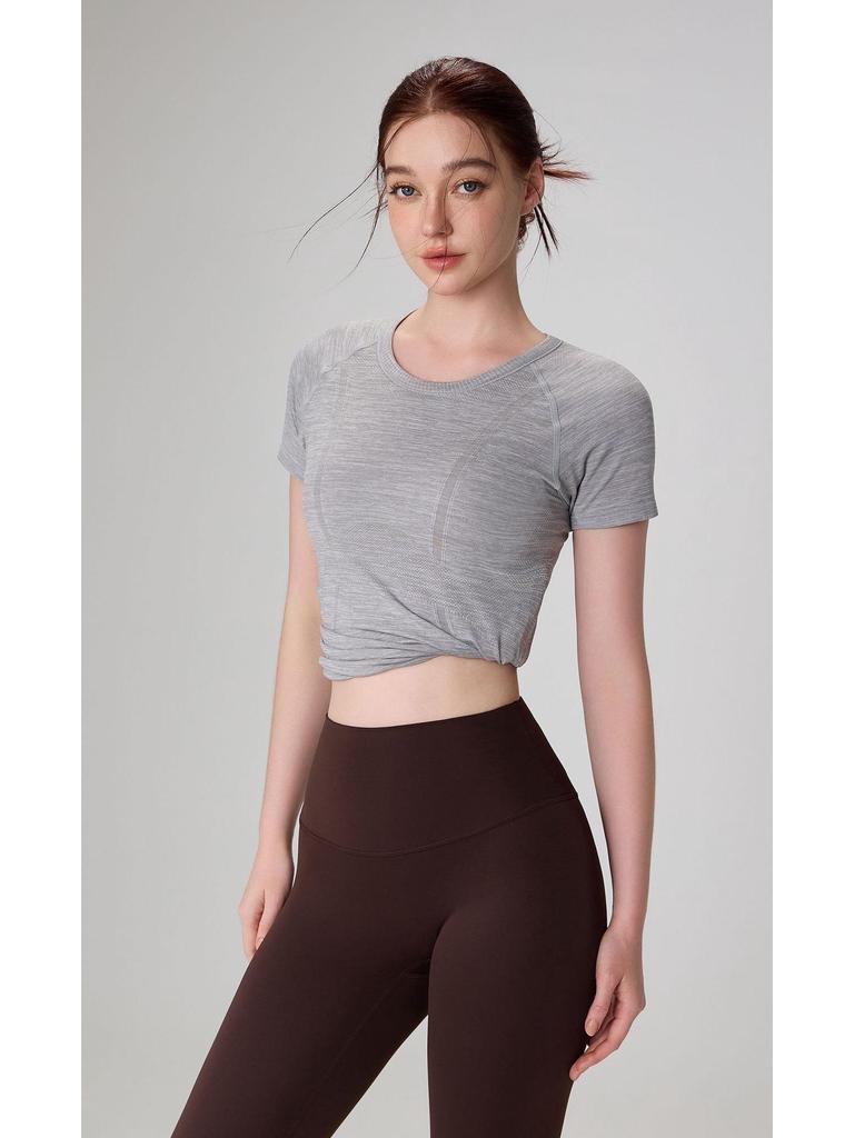 Women's European & American Seamless Quick Dry Running & Yoga Top