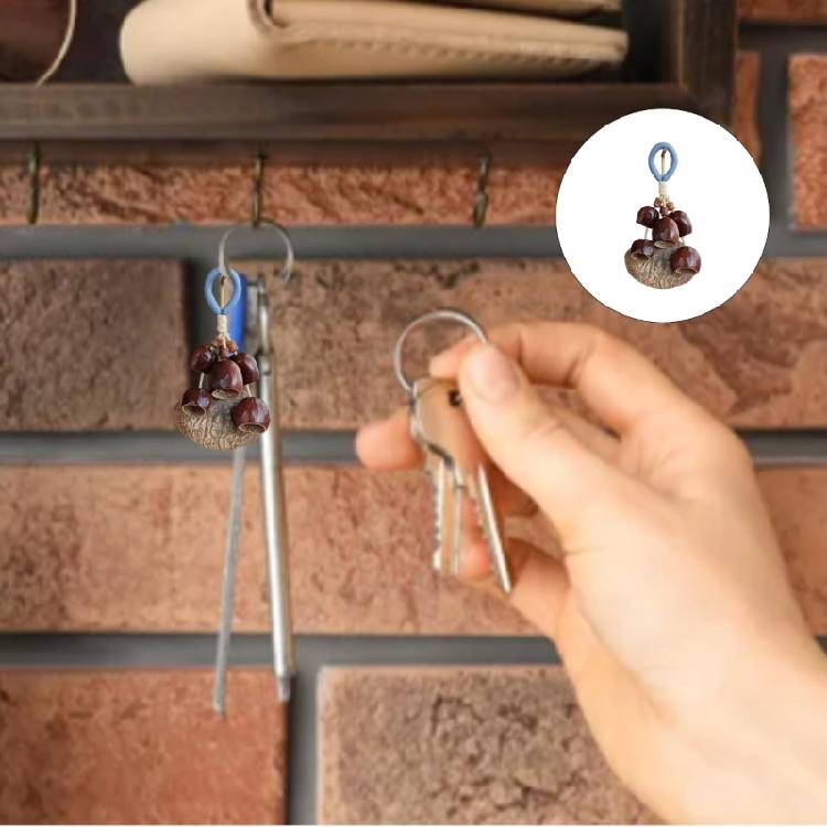 Shell Wind Chime Keyring Musical Decorative Accessory Handmade Natural Materials Pendant For Keys Bags Gift Present