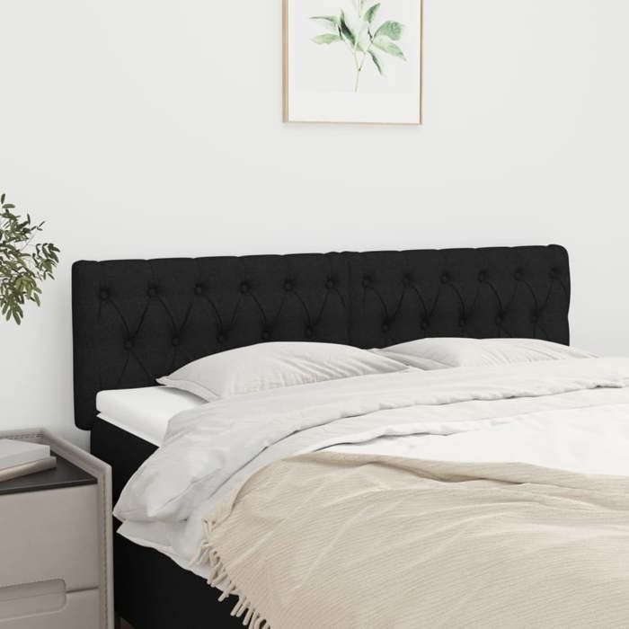 VidaXL 2x Headboards Bedroom Furniture Bed Accessories Single Bed Heads Interior Black 346356