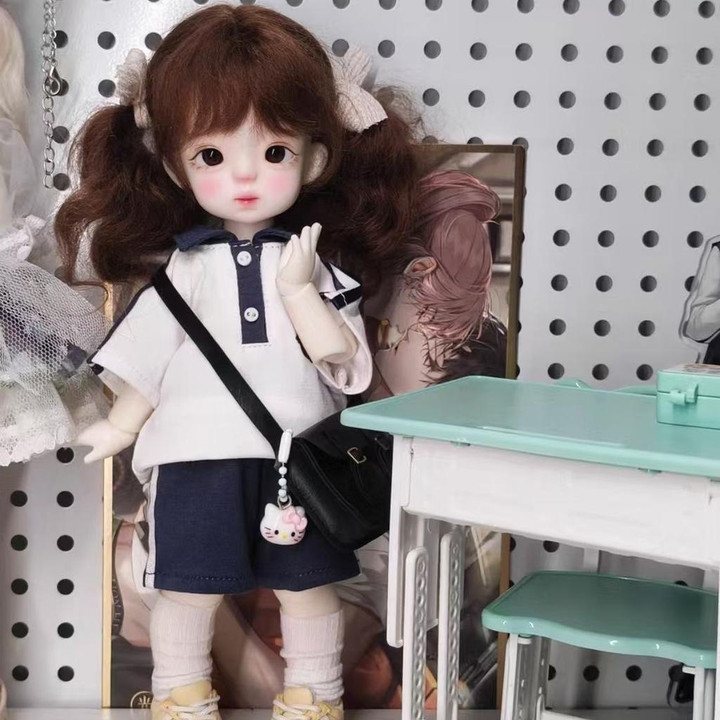 Bjd 1/6 Doll School Uniform Clothes Preppy Style Uniform Clothes For 30Cm Bjd Doll Dress Up Diy Toys For Dolls Accessories
