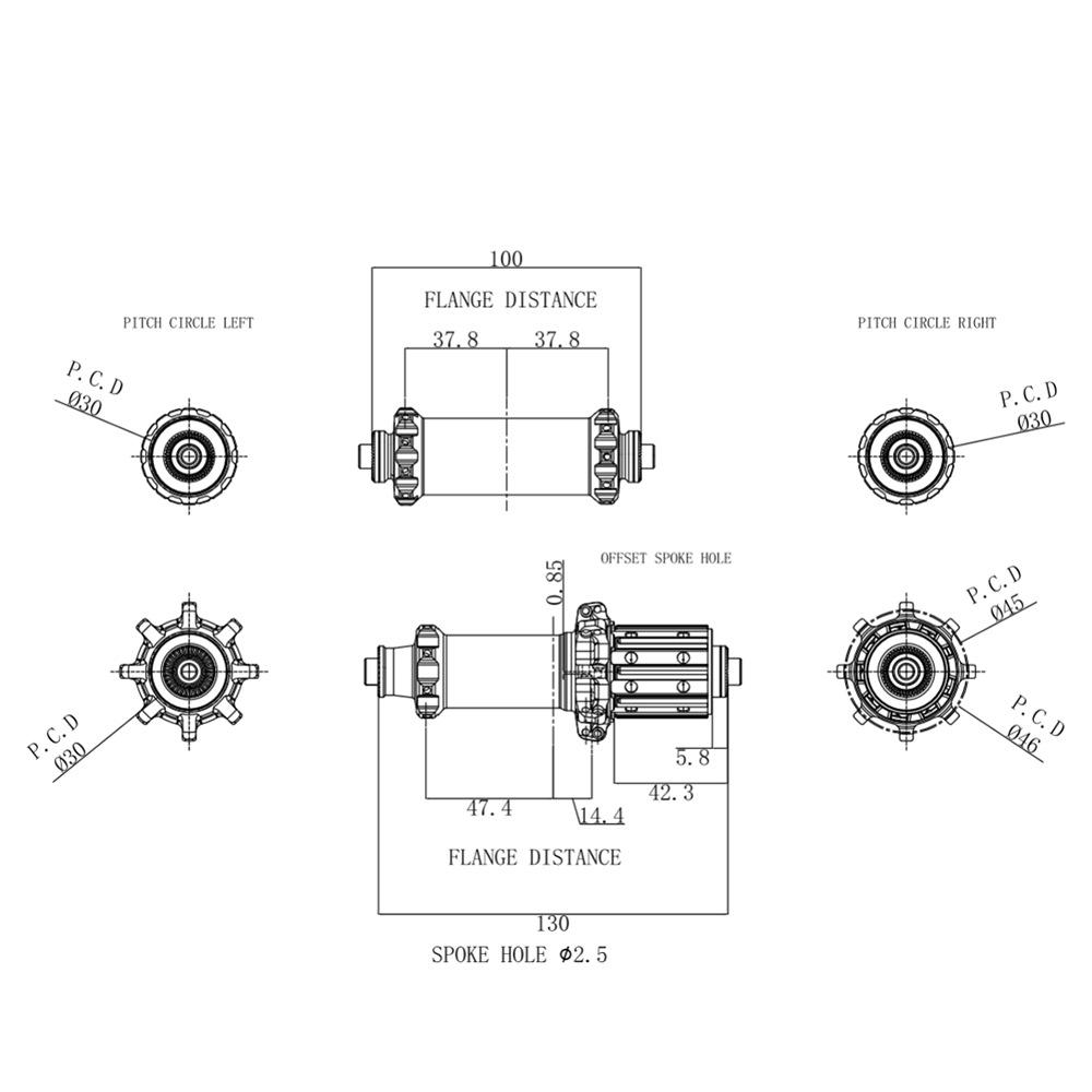 Goldix R180Sl Road Bike Hub Rim Brakes Quick Release Bicycle Hub Ratchets 20-Hole 24-Hole Cube K7 Barulhento Xdr For Shimano