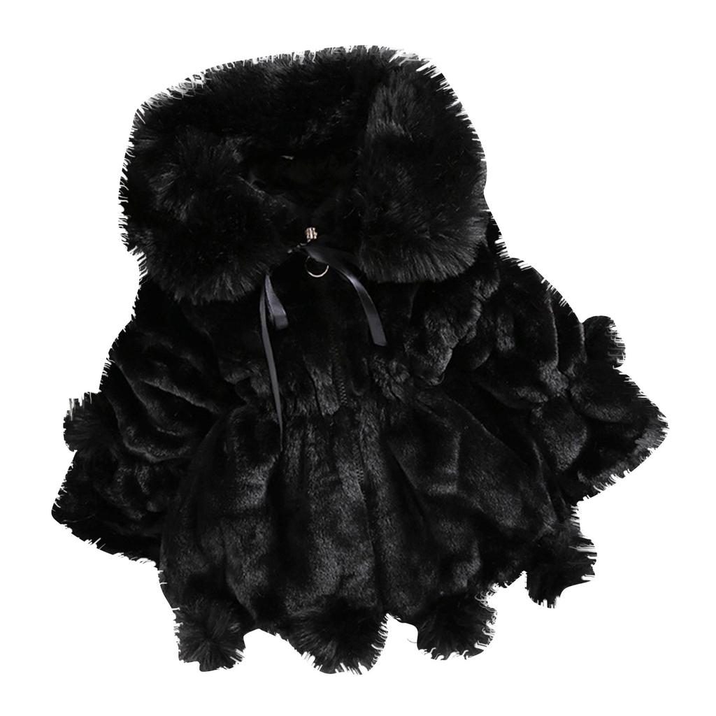 Pulover Fals Urechi Fată, Jachetă de Bumbac Îngroșat Pentru Copii Mici și Mijlocii