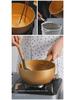 Golden Hammer Pattern Japanese-Style Non-Stick Flat Pot with Steamer, Suitable for Soups, Milk, and Induction Cookers