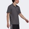 Polo Shirts Men's Gray Polo Collar Moderate Straight Fit H30285