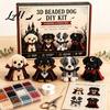 Forniture Artistiche Educative per Principianti Set Artistico Fai-da-te Cane di Halloween 3D Kit Cucciolo con Perline Kit per Creare Braccialetti Carini Animale Adulti Decorazione Scrivania Casa