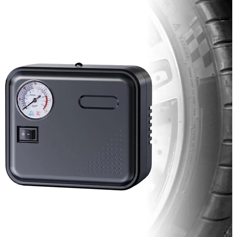 Car Tire Inflator DC 12V Car Air Compressor Auto Air Pump Pointer Type Tire Pressure Display Electric Tire Pumps with Light