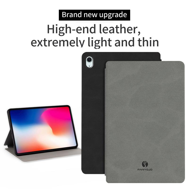 

ANNYOJO For iPad Air 11 (2025)/(2024)/iPad Air (2022)/(2020) Case Stand PU Leather Tablet Cover Black