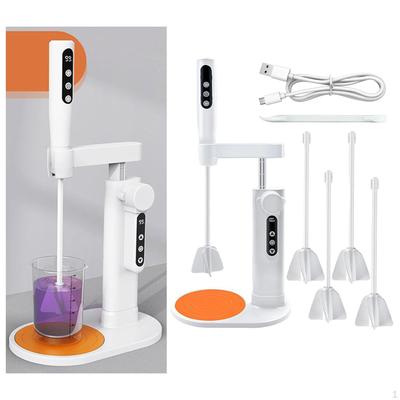 Electric Resin Mixer,Epoxy Mixer Lightweight Portable Sturdy with Stand Minimize Bubbles for