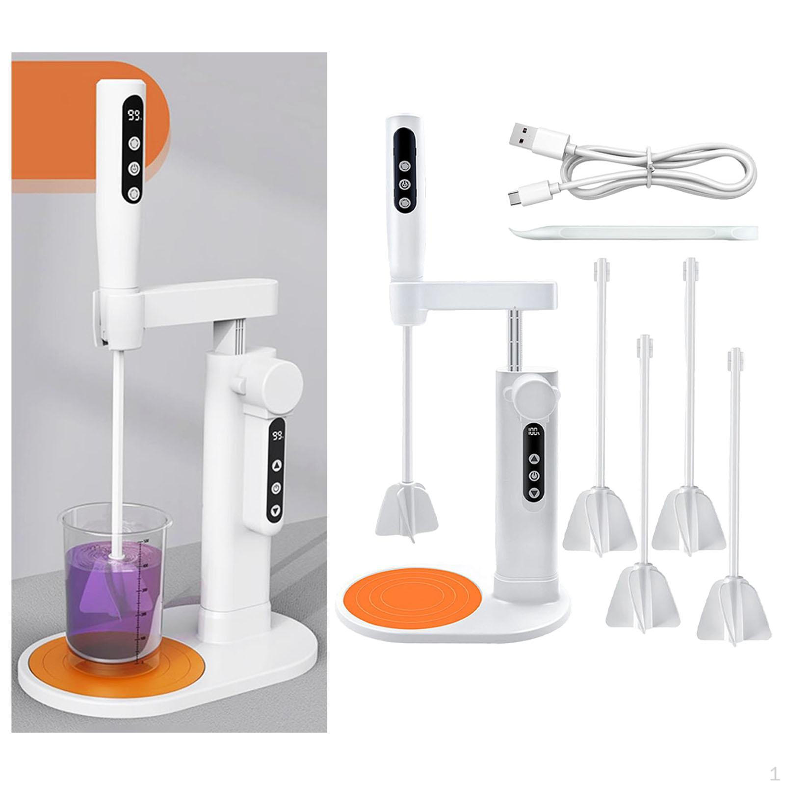 

Электрический миксер для смолы, Миксер для эпоксидной смолы Легкий Портативный Прочный со Стойкой Минимизирует Пузырьки для