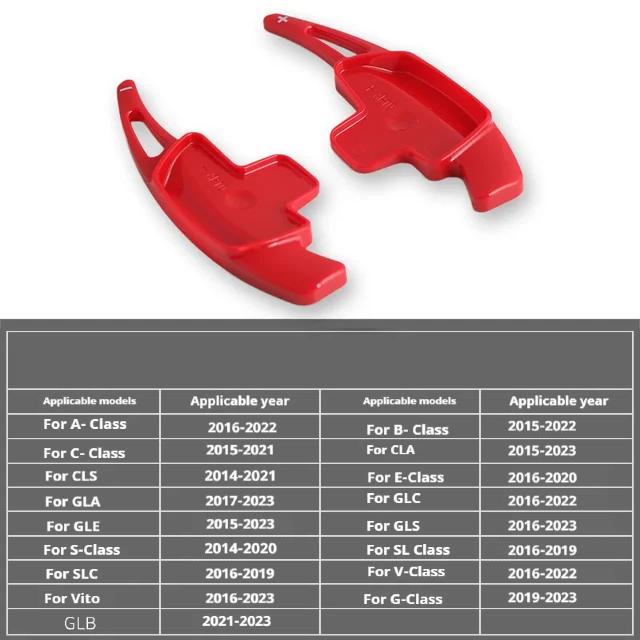 Для Mercedes Benz A B C E S-класса CLA CLS SLC GLE GLB Автомобильные подрулевые лепестки переключения передач Автомобильное оборудование переключения передач Полуавтоматическое сцепление