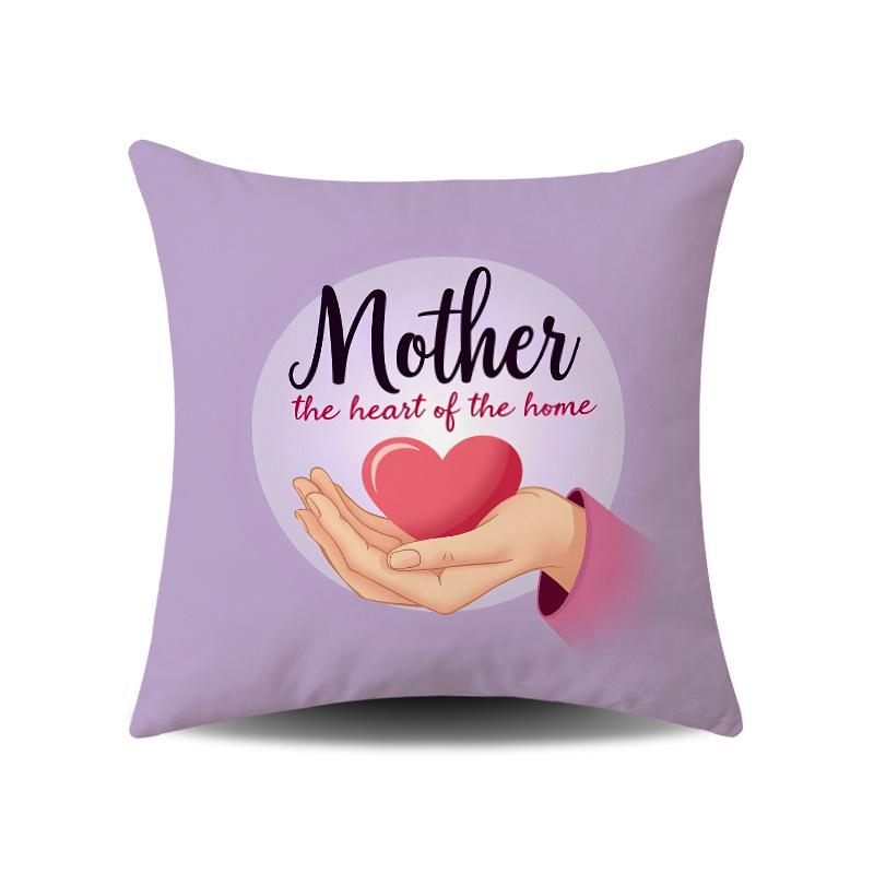 Mother's Day Festive Atmosphere Cushion Covers for Home and Sofa Decor