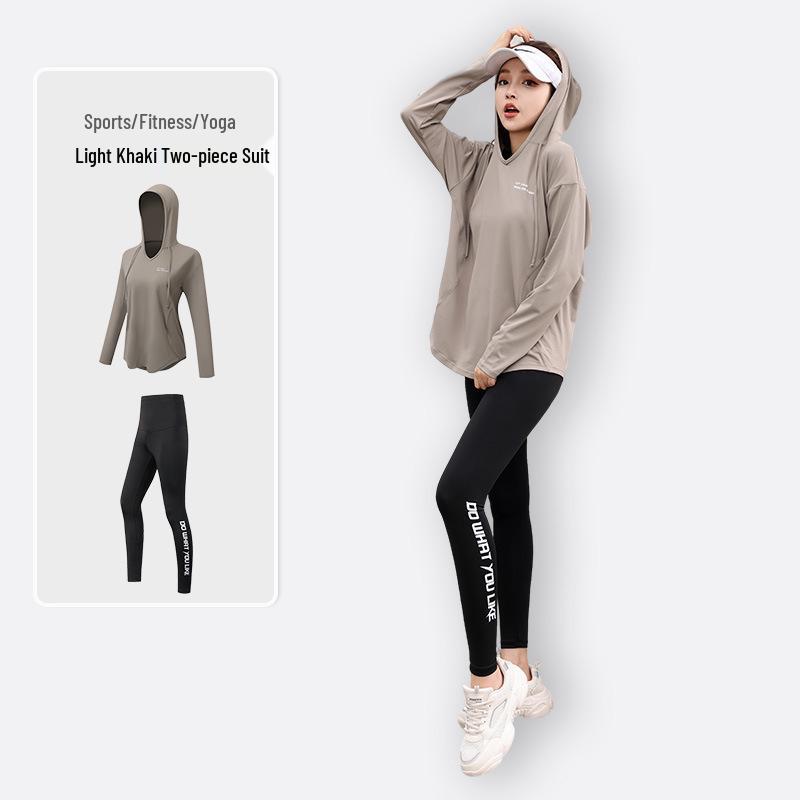 2025 Plus Size Yoga & Fitness Set: Outdoor Running Sportswear for Girls, Slimming Loose Fit