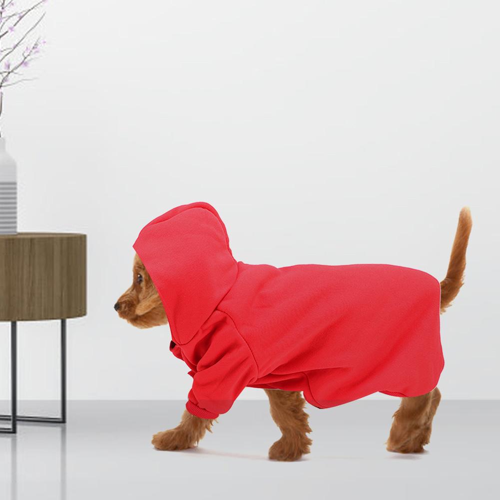 Dog Clothes Pet Sweatshirt Cute Polyester Pet Winter Warm Hoodie Sweatshirt Clothes Coat for Dogs Puppy Cats Dog Sweatshirt