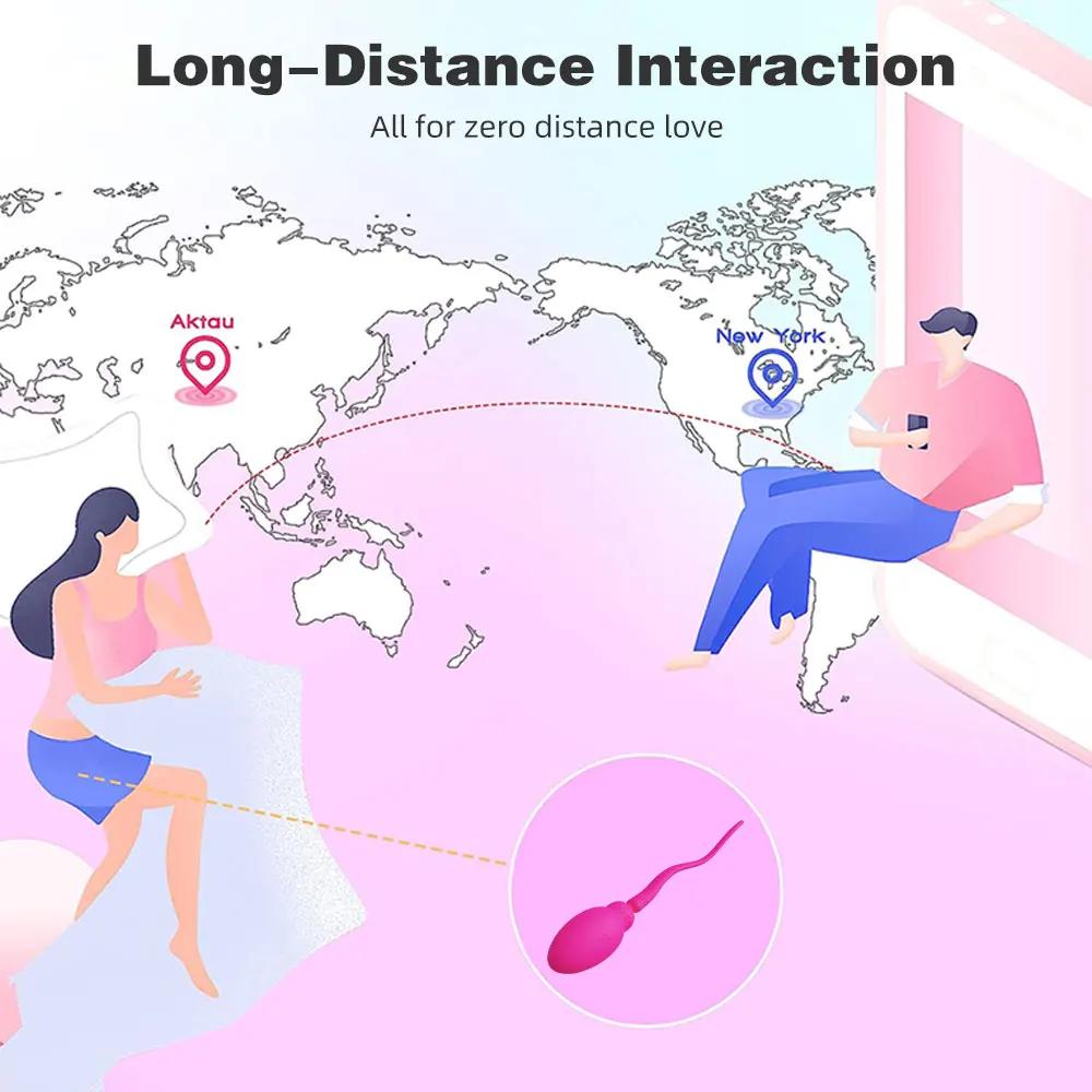 APP Bluetooth Control Panty Wearable Mini Vibrator for Women G Spot Massager Wear Vibrating Love Egg Female Sex Toys for Adults