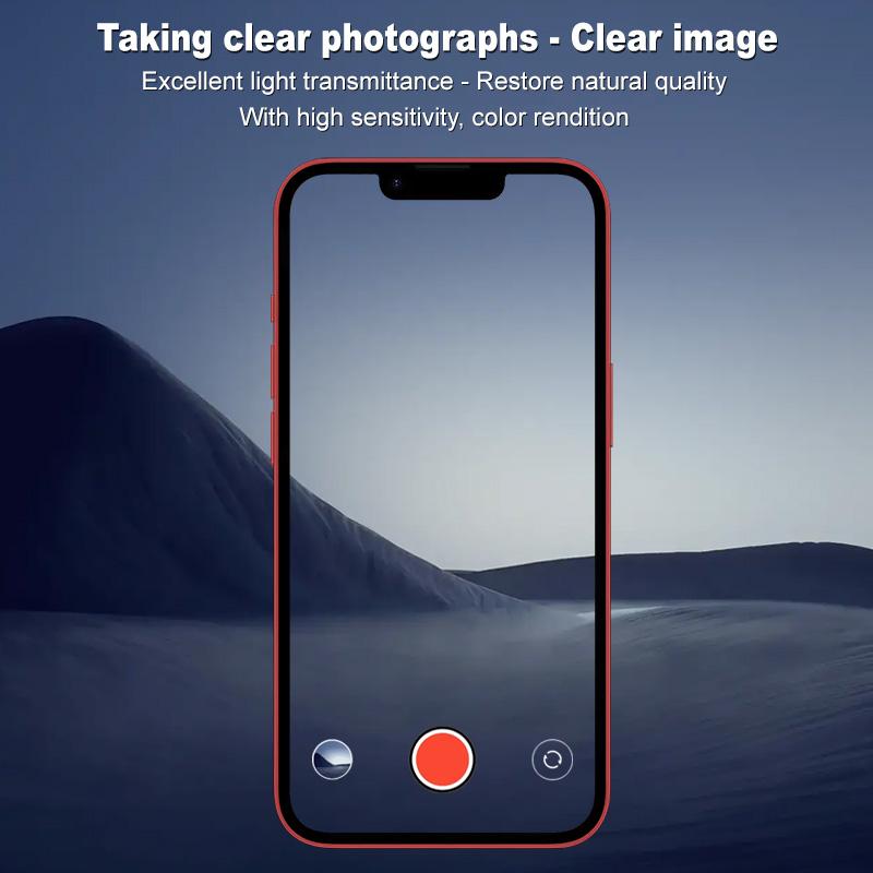 Für iPhone 16e Glas IMAK High Definition Integriertes Glaslinsenfolie Schwarzes Augen-Design