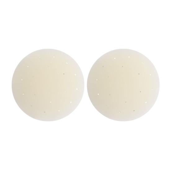1 Pair Silicone Nipple Covers, Women's Reusable Adhesive Nipple Pasties, Round Breast Petals, Invisible Ultra Thin Sticky Bra