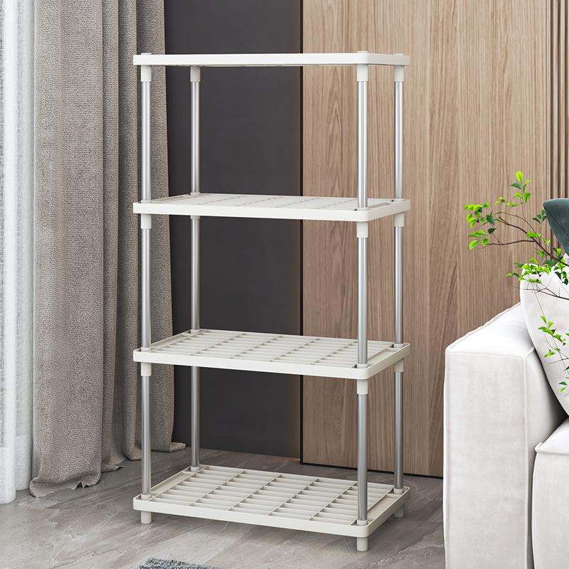 Stainless Steel Detachable Rack Kitchen Tableware Shelves Bathroom Storage Rack Holder Table Storage