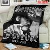 Lemmy Forever 1945-2015 Rockstar Porträt Schwarz Weiß Vintage Druck Weiche Flanell Decke Leicht Warm Sofa Couch Bett Wohnkultur Überwurf