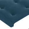 Maison Exclusive - Tête de lit Bleu foncé 144 x 5 x 118/128 cm Velours