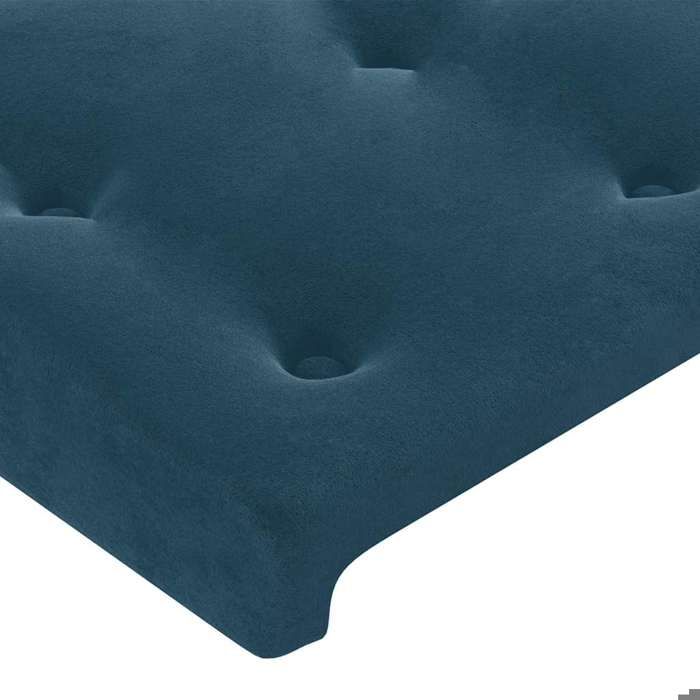 Maison Exclusive - Tête de lit Bleu foncé 144 x 5 x 118/128 cm Velours