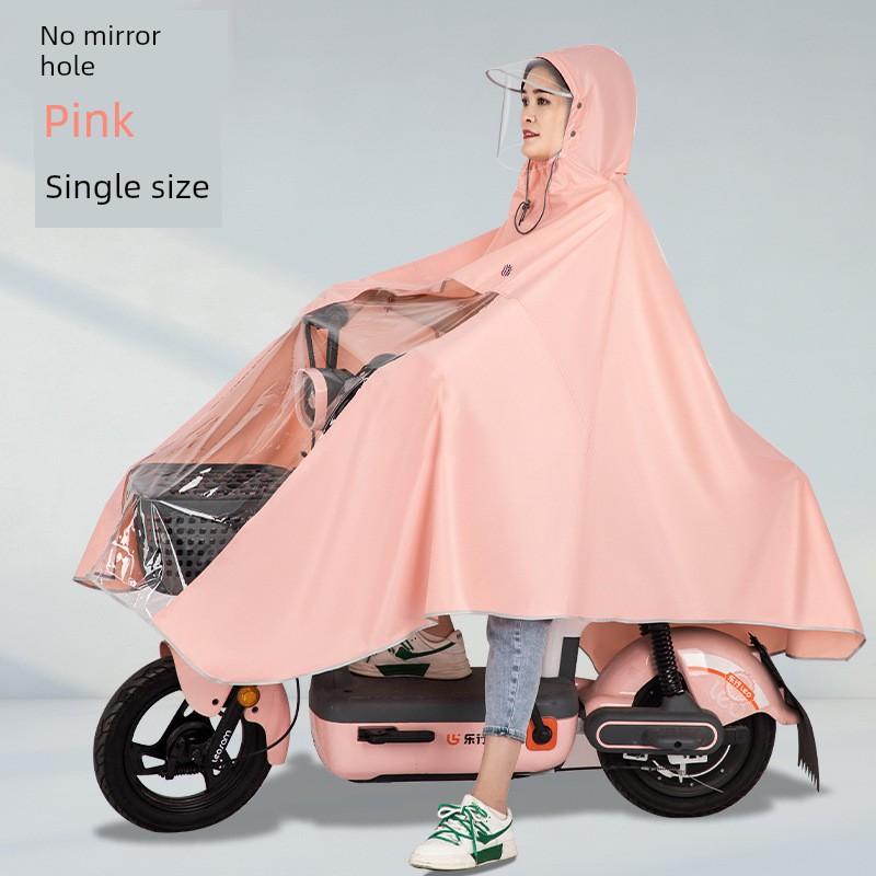 Raincoat for Electric Bikes and Motorcycles, Single or Double Person, Men's and Women's Models, Enlarged Size, Long Full-Body Rain Poncho for