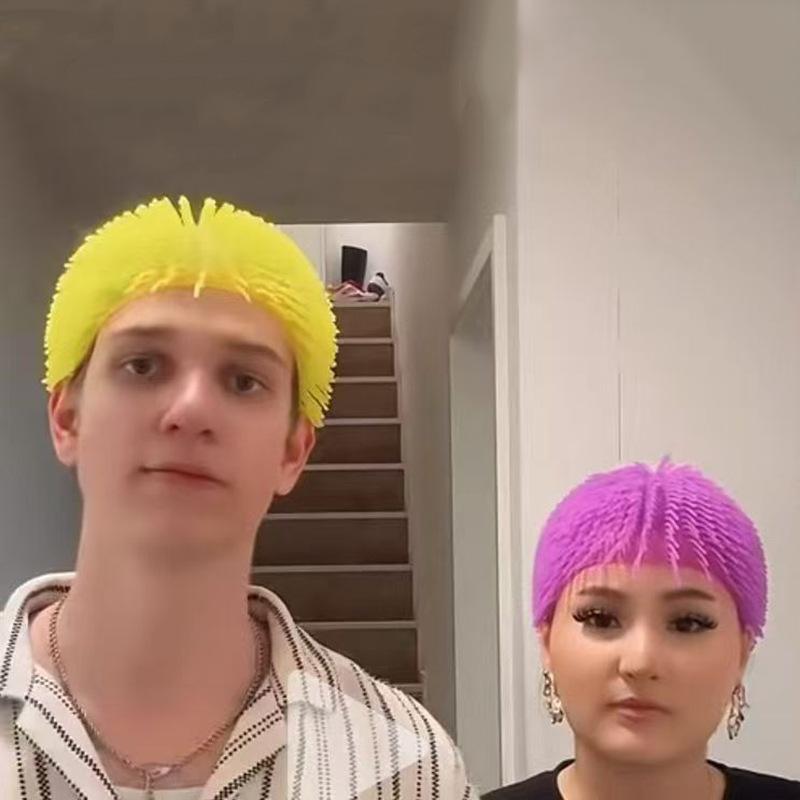 Gorra de Bola Puntiaguda - Divertido Sombrero Para Bromas, Festivales, Cosplay - Gorro Elástico Para Alivio del Estrés Para Hombres Mujeres