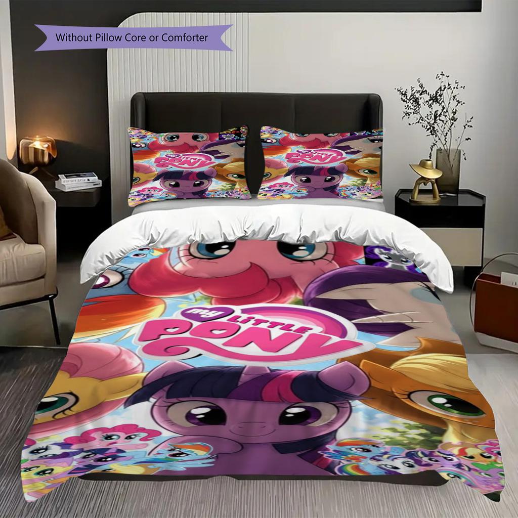 Rainbow Friends Magical Gathering Threepiece Set 1 Duvet Cover 2 Pillowcase Without Core Duvet Cover And Pillowcase Soft And Comfortable