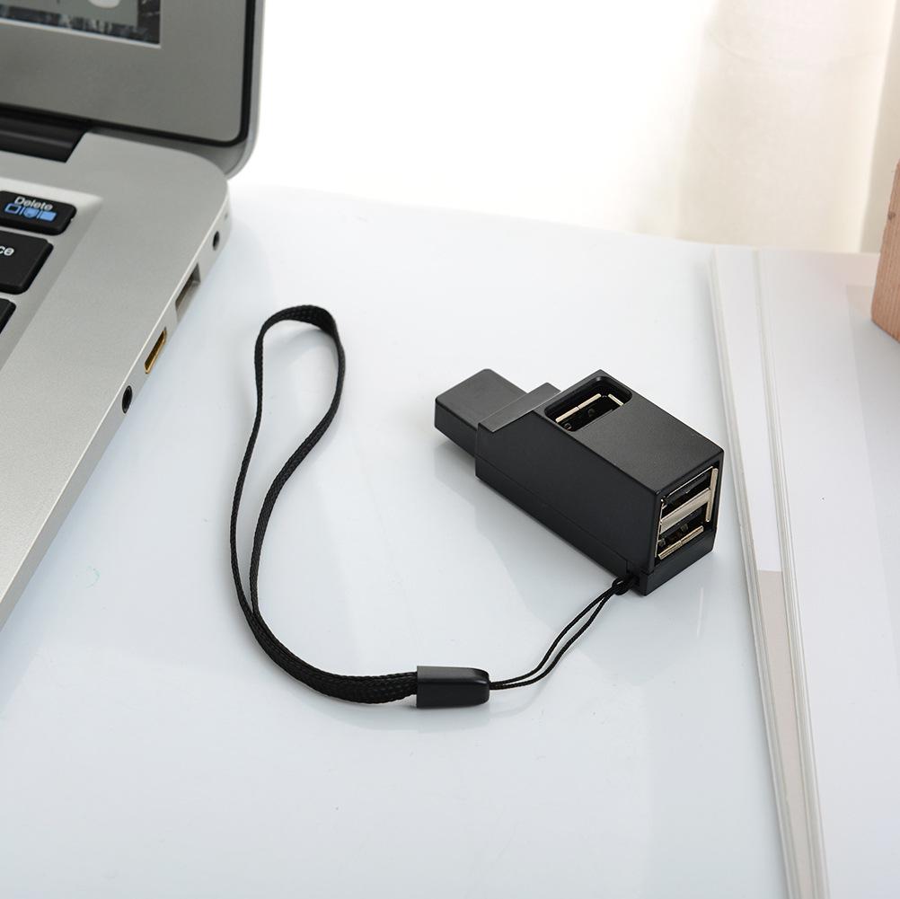 USB 3-Port Direct Plug Splitter: 2.0 + 3.0 Portable Mini Hub