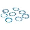 8 Rolls 0.6 3mm Aluminum Craft Wire Jewelry Beading Wire Craft Making Supplies Light Blue