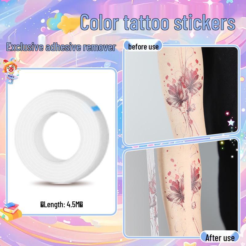 

Glitter Cartoon Tattoo Stickers for Kids - Non-toxic, Easy to Clean, Face & Arm Decor. 7.5*12