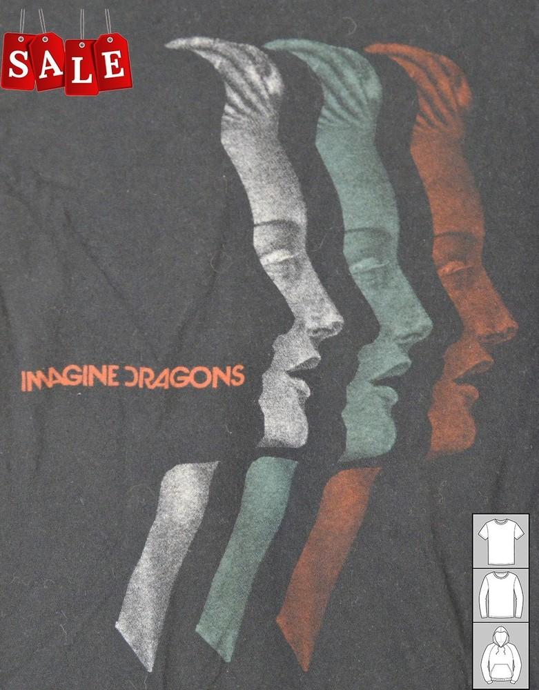 

Новая Популярная Imagine Dragons Лица Рок-группа Мужская Мужская S-235XL Футболка JJ427 Унисекс Футболка S