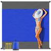 Sandproof Portable Beach Blanket, Waterproof Foldable Large Lightweight Mat for Picnic & Camping